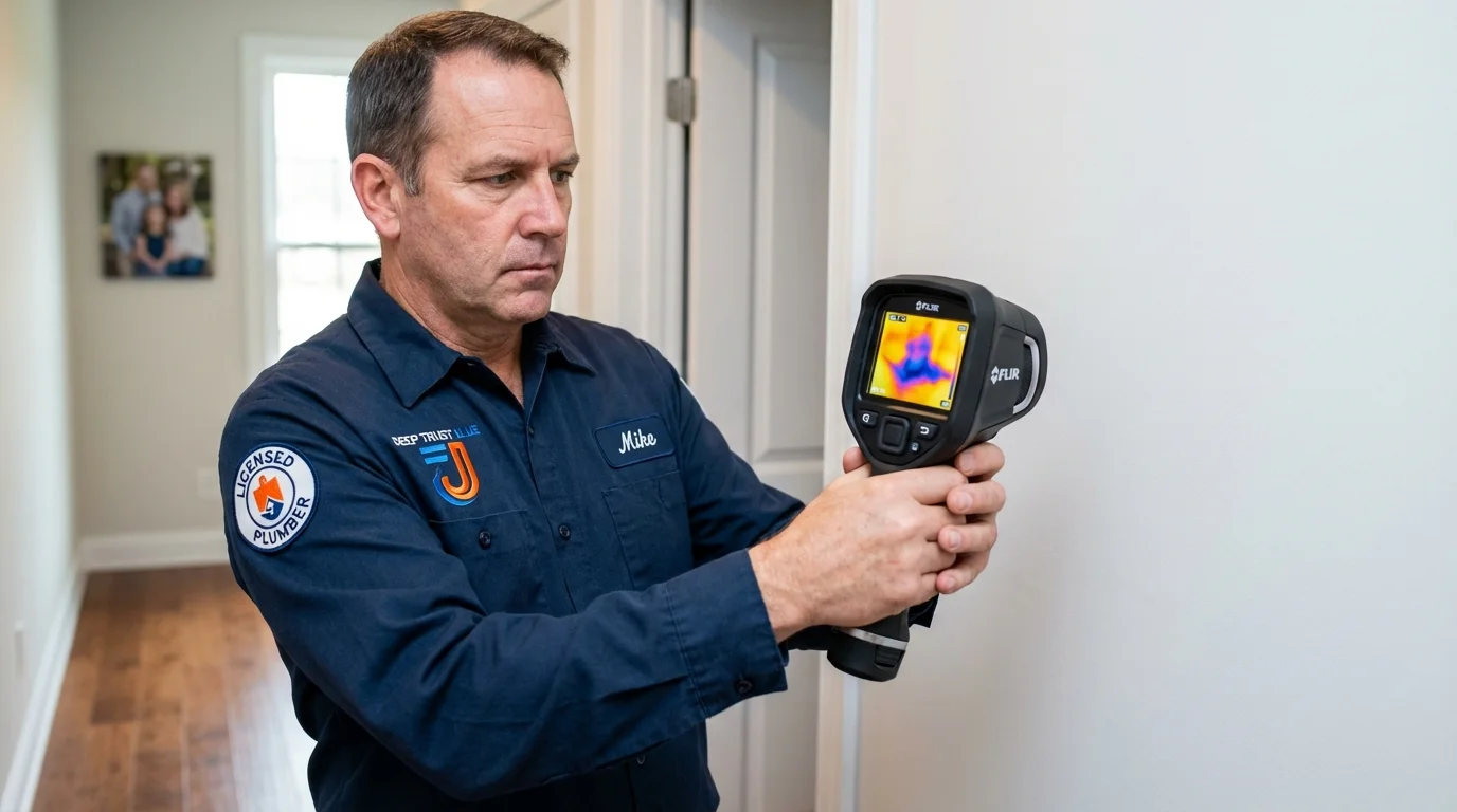 Thermal imaging leak detection by Johns Plumbing LLC in York